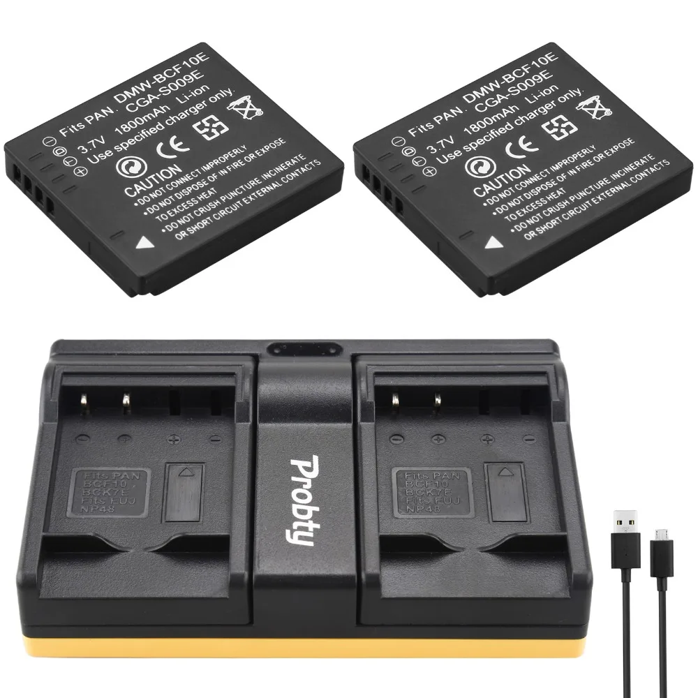 

Зарядное устройство с двумя USB-портами для Panasonic, 2 аккумулятора