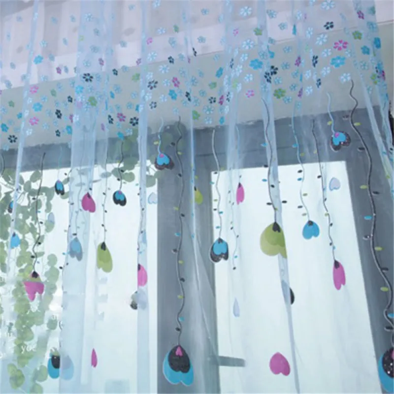 2 цвета воздушный шар тюль вуаль дверь окно занавеска драпировка панель отвесный