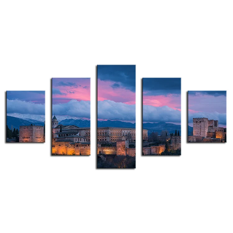 

5 Pieces Modern Printed Home Decoration For Living Room Painting On Canvas Wall Arts Picture Decor Artworks Unframed