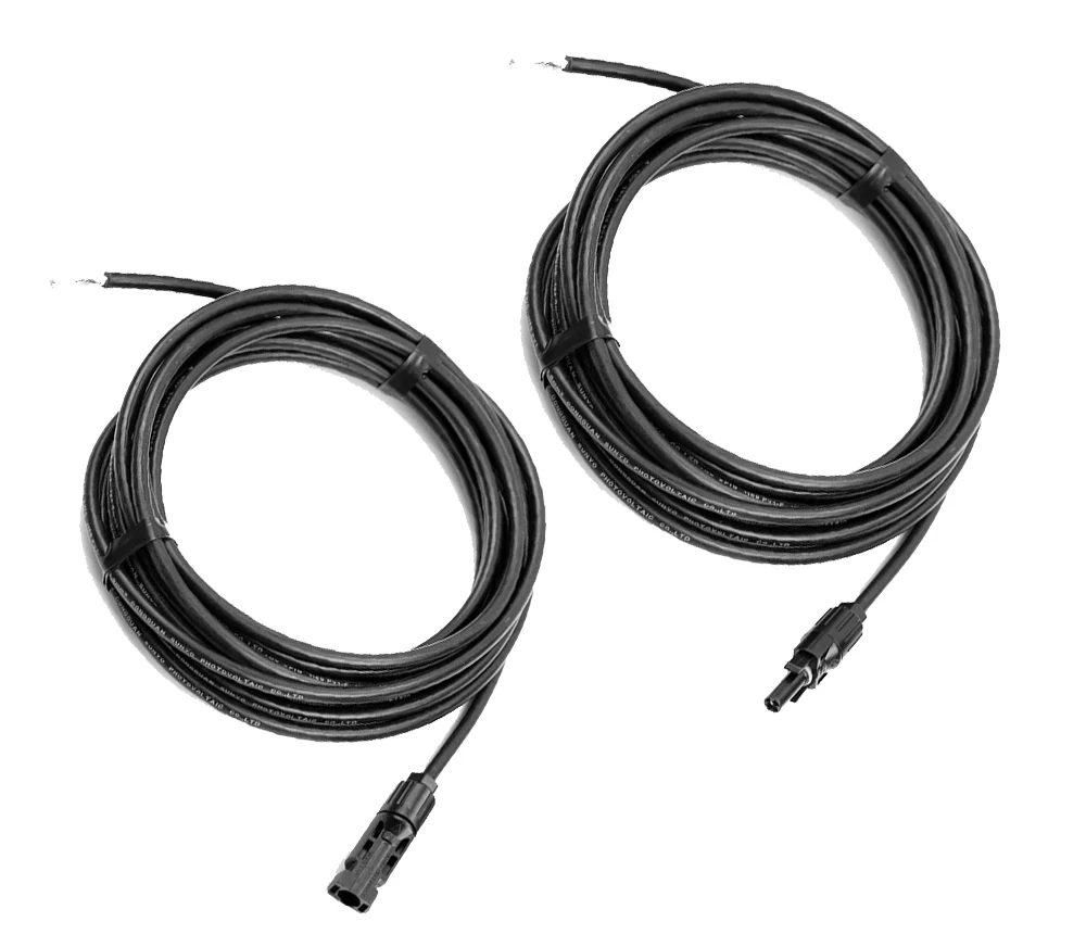 Комплект солнечных адаптеров 6m10AWG кабель PV с разъемами Мама и папа MC4 для
