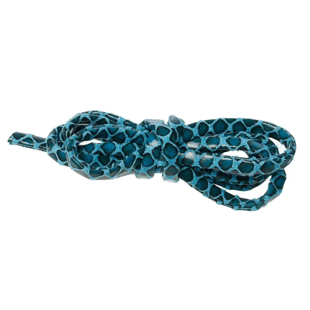 8 СЕЗОНОВ Полиуретан Кожа Украшения Шнура Резьбы Синий Змеиной Кожи 5.5 мм (2/8 &quot) х