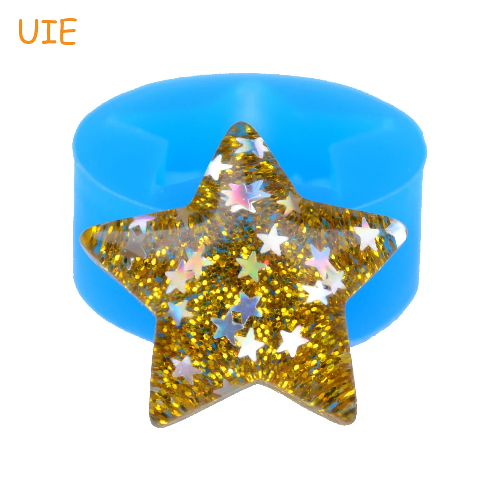 

PYL569U 33,1 мм звезда силиконовые формы-ювелирные изделия кулон Смола в огранке Кабошон DIY плесень, Конфеты Шоколад мастика помадка украшения то...