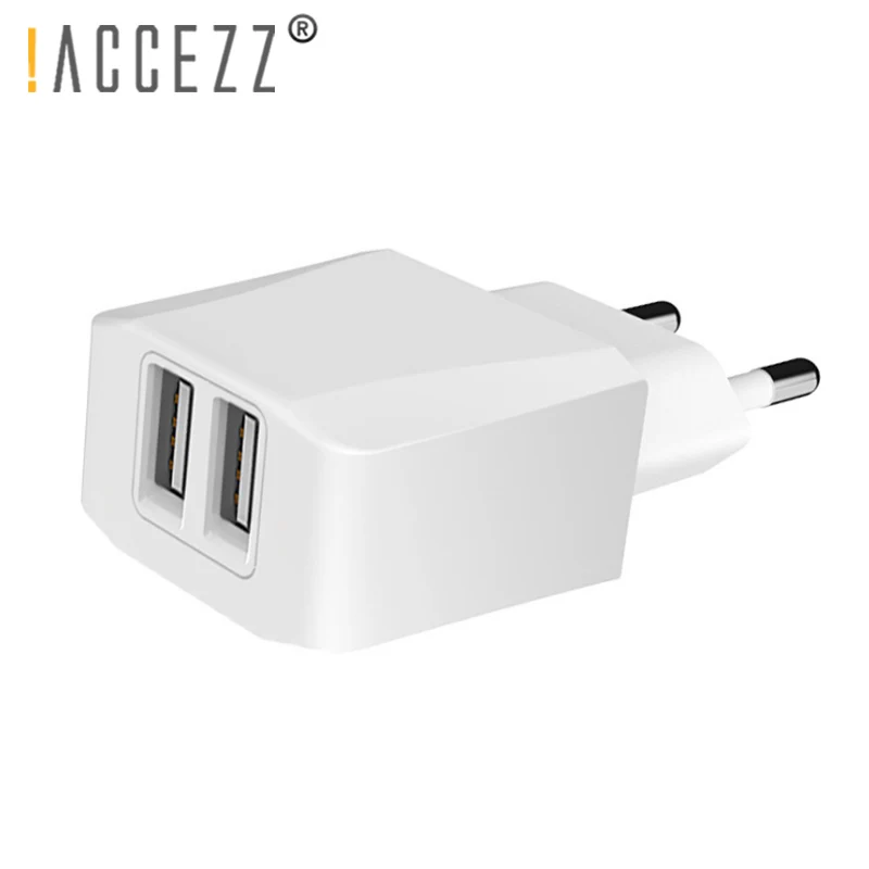 ! ACCEZZ двойной ЕС вилка Быстрая зарядка USB адаптер для iPhone samsung Xiaomi huawei sony
