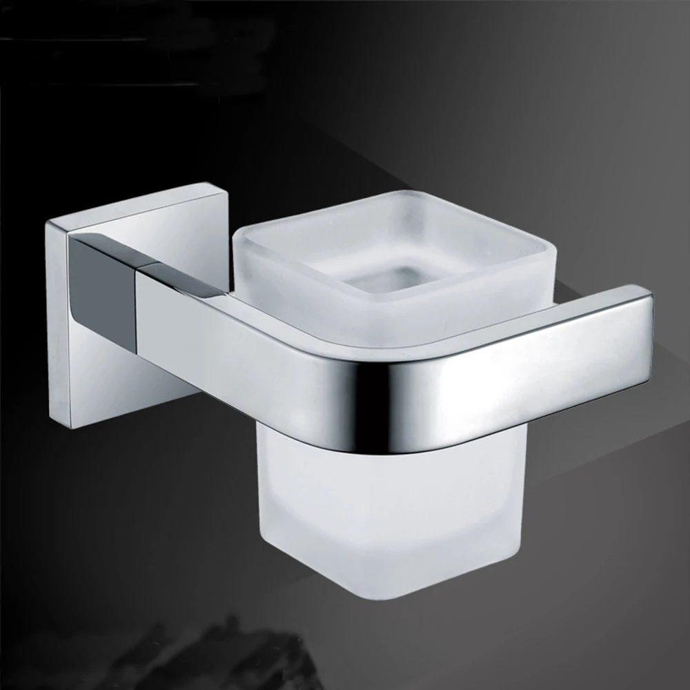 SUS304 нержавеющая сталь ванная комната одна зубная щетка стеклянные чашки