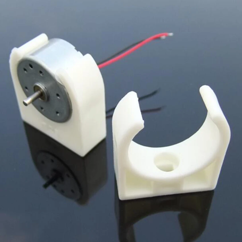 

3PCS Micro Motor Seat White Plastic Mini Motor Mount/Bracket for RC Model Motors 300 280 260 370 Spare parts