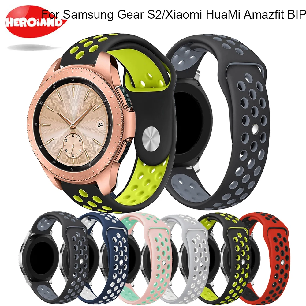 20 мм Силиконовые Ремешки для наручных часов Xiaomi Huami Amazfit Pace ремешок samsung gear s2
