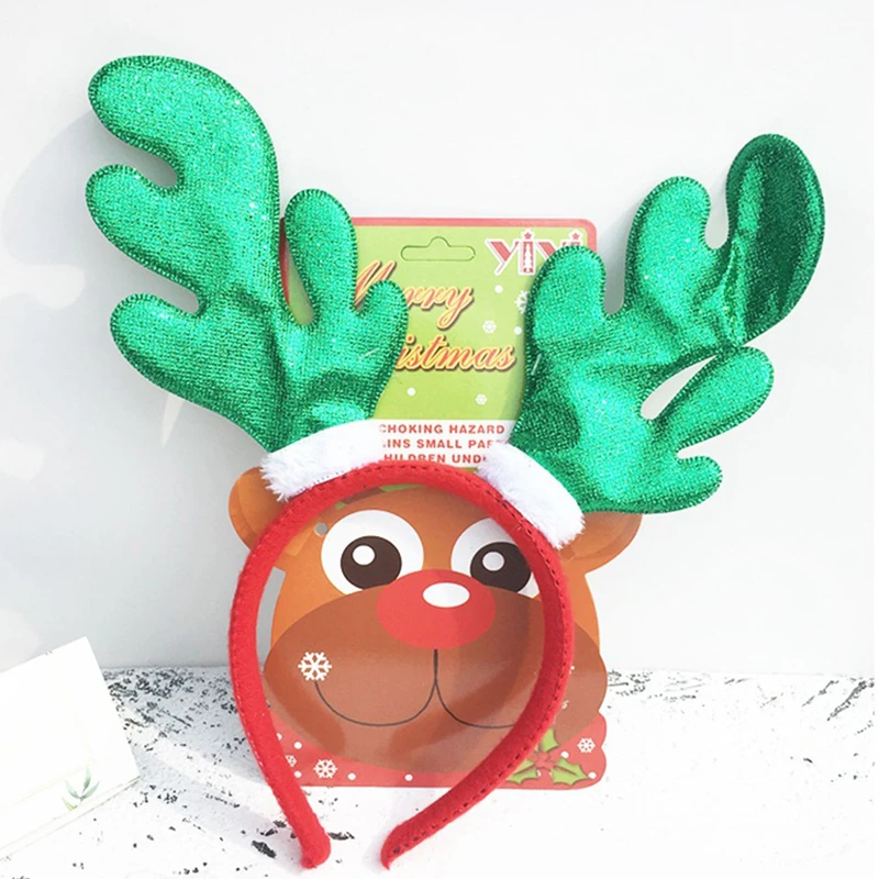 Стильная Рождественская елка для женщин и девочек милая повязка на голову