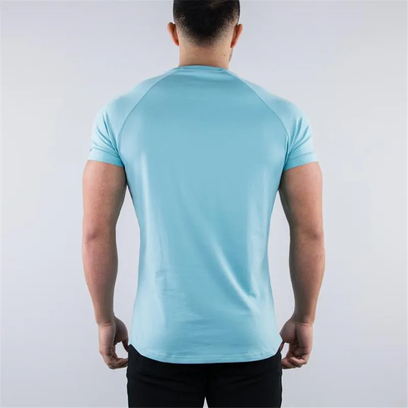 Новая хлопковая Футболка ALPHALETE itness мужские спортивные футболки с коротким