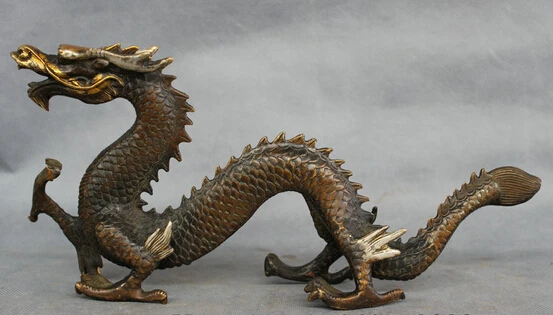 13 &quotСчастливая китайская латунная статуя фольклорного года декор зодиака