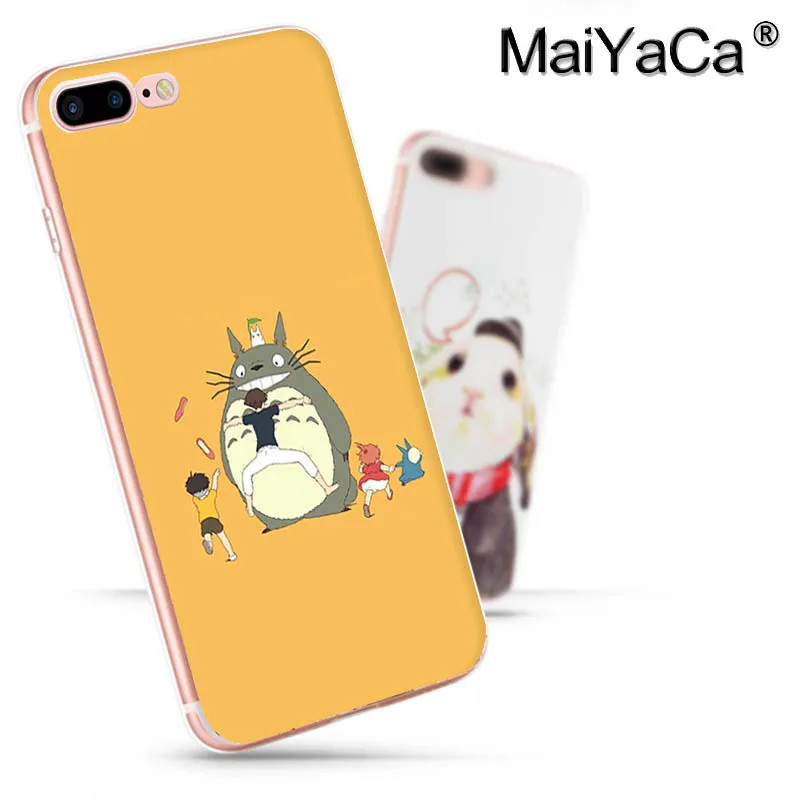 MaiYaCa totoro cartoon cat transparent soft tpu phone case cover for Apple iPhone 8 7 6 6S Plus X 5 5S SE 5C cass | Мобильные