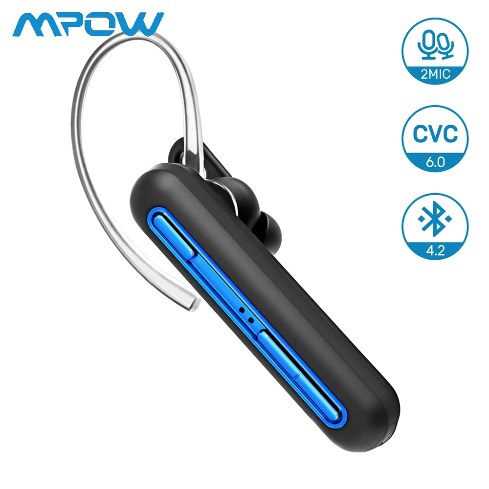 Новейшие Mpow EM10 Бизнес Беспроводная гарнитура Bluetooth наушники с двойной микрофон