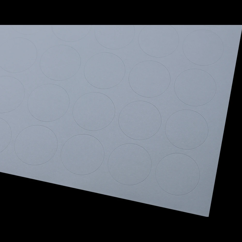 2000 шт./лот 2 5 см 1 дюйм белая крафт бумага самоклеющаяся наклейка для печати A4