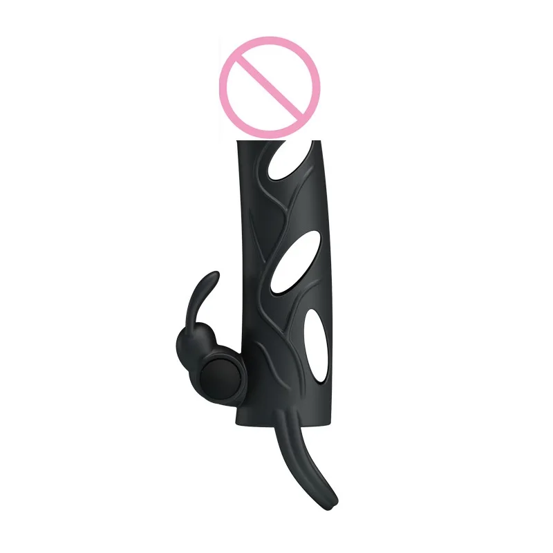 Симпатичный женский вибратор удлинитель для пениса рукав шариковый ремешок