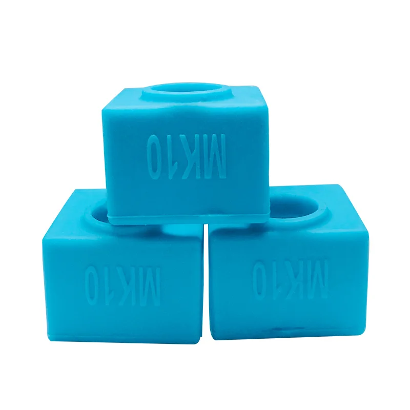 

New 1/3Pcs MK10 Silicone Socks Heater Block Cover for Wanhao i3 QIDI TECH Flashforge DOM668