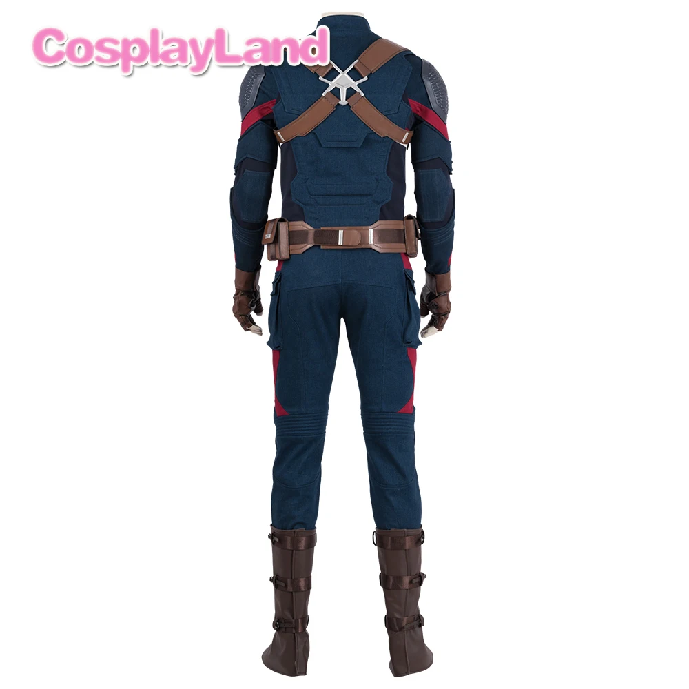 Мстители 4 эндшпиль Капитан Америка косплей костюм наряд Steve Rogers супергерой
