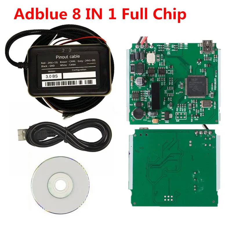 8 IN 1 Adblue Эмулятор 9 в 1 поддерживает 9 грузовых марок 8 в 1 AdBlueOBD2 SCR& NOX коробка работает Евро 4 и 5 Ad синий нет необходимости программного обеспечения - Цвет: 8 IN 1