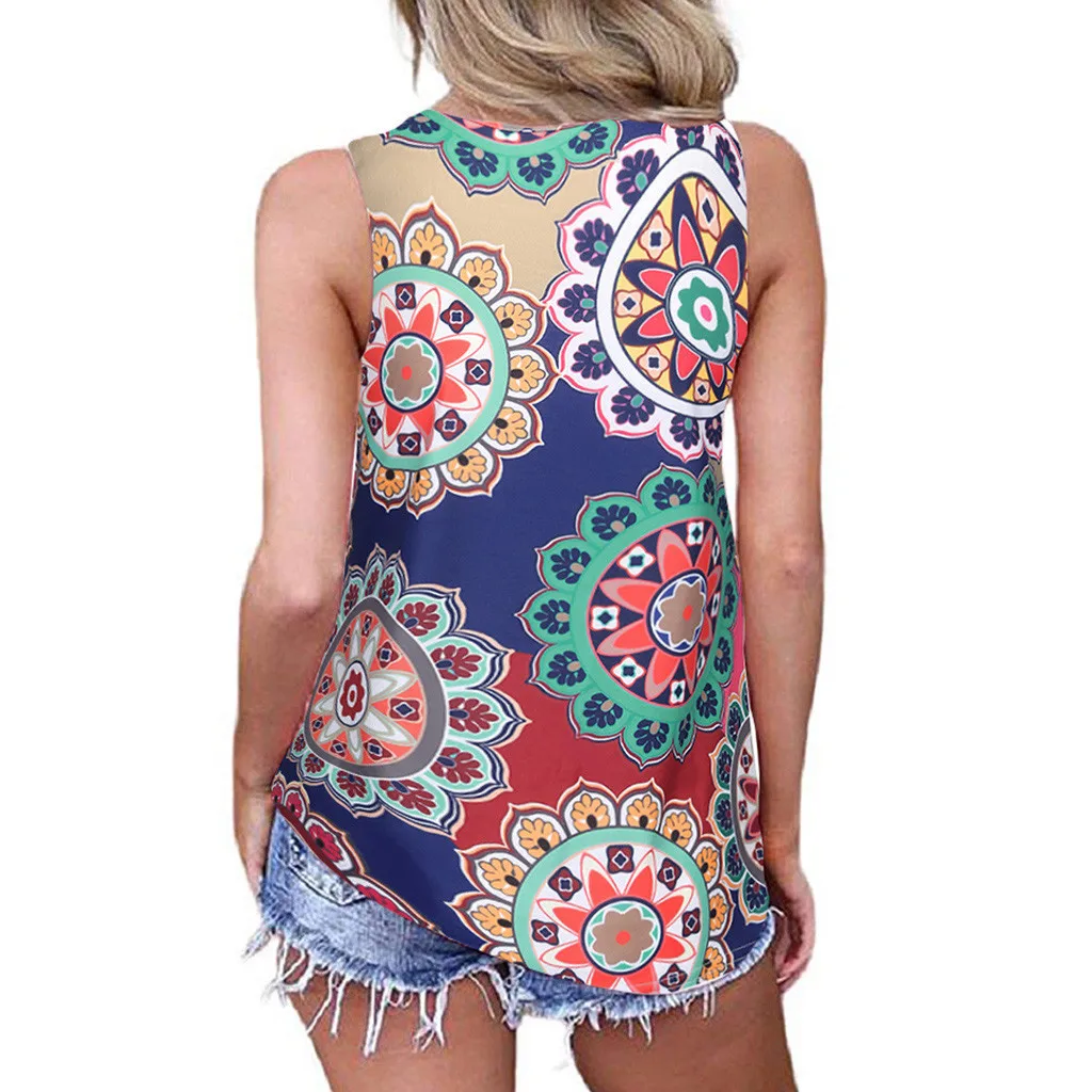 Женские Летние Повседневные базовые Топы без рукавов с принтом крест-накрест