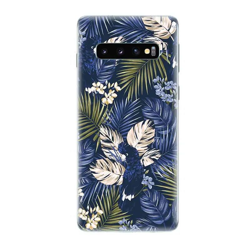 Зеленых растений модные Бисер для украшения samsung Galaxy S9 S8 A6 A8 Note 9 8 S7 S6 край J4 J6 + плюс
