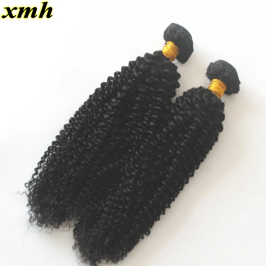 8А Необработанные Бразильского Виргинские Человеческих Волос Кудрявый Вьющиеся