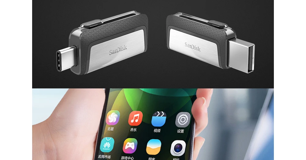 Флеш-накопитель sandisk OTG USB SDDDC2 32 Гб 64 Гб 128 ГБ 150MBS type-C USB3.1 двойной OTG флеш-накопитель USB флеш-накопители