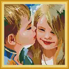 NKF Kiss головная повязка 11CT14CT DIY комплекты для рукоделия вышивки штампованный набор крестиков для домашнего декора