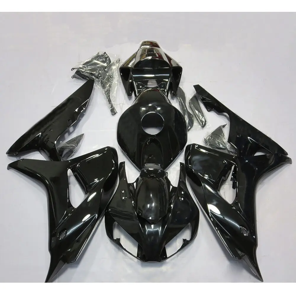 Gloss Black ZXMT матовая блестящий черный обтекатель плесень комплект для Honda CBR1000RR 2006-2007 ABS система впрыска Кузов комплект - Цвет: Gloss Black