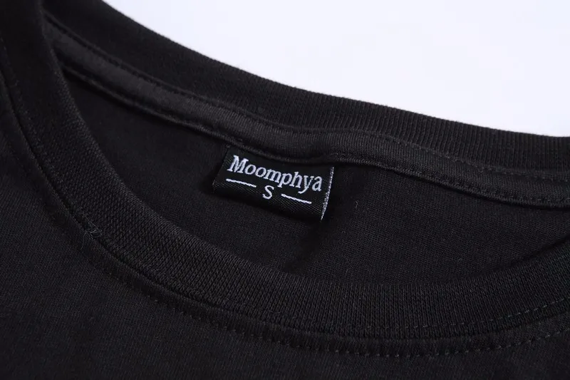 Moomphya/Fashion Уличная одежда футболка мужская EX T конец SWAG сбоку zip футболка Супердлинная футболка с длинными рукавами Wi T H кривой подол и молния