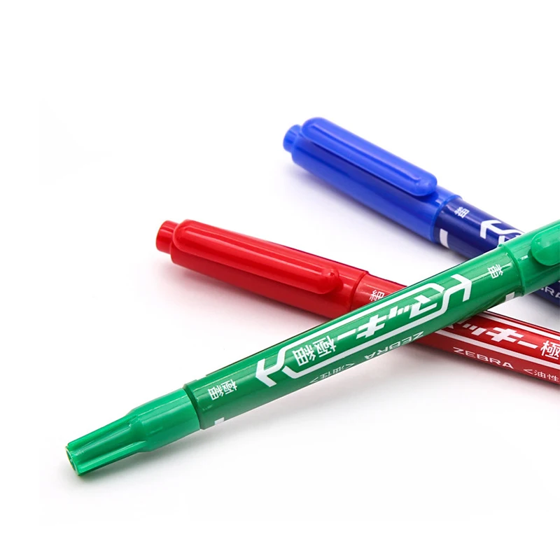 1 шт. японская Подлинная Зебра фото маленькая двойная головка маркер