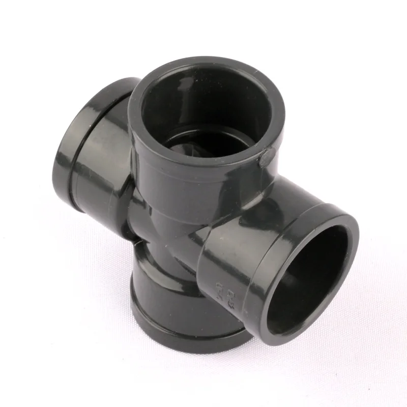 Inner Diameter 40mm PVC Straight Cross Connector 4-Way Water Pipe Garden Irrigation Fittings Tube Joint | Дом и сад