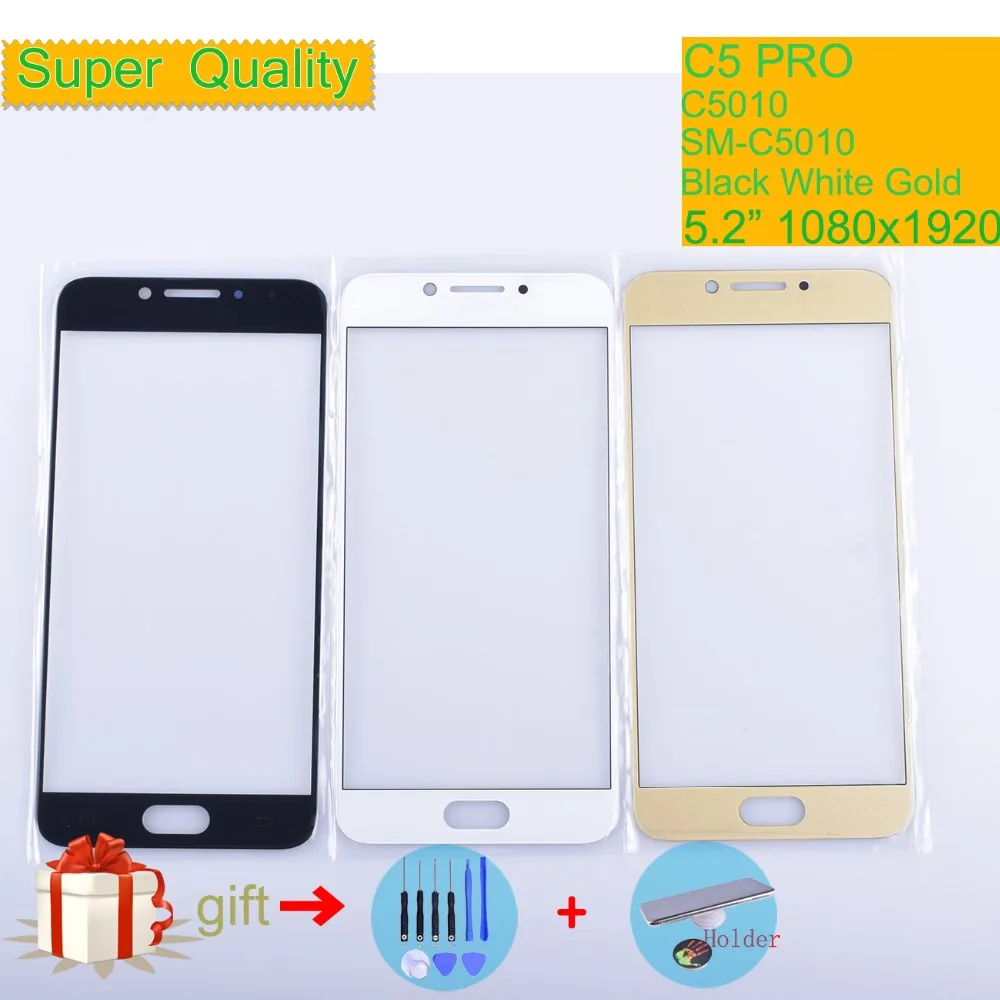 

For Samsung Galaxy C5 Pro C5010 SM-C5010 Touch Screen Front Glass Panel TouchScreen C5 Outer Glass Lens NO LCD Replacement