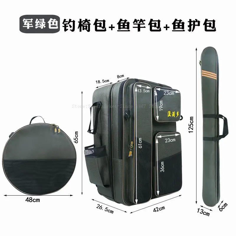 Двухслойная износостойкая Рыболовная Сумка для рыболовных снастей