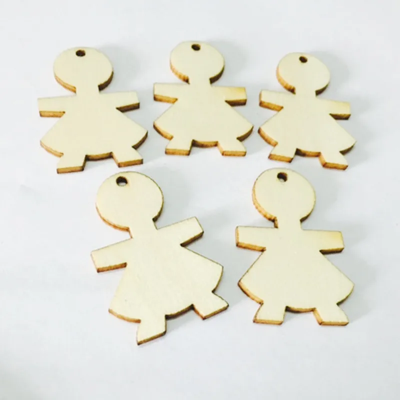 100 шт. необработанные деревянные человеческие тела куклы Ангелы для рукоделия