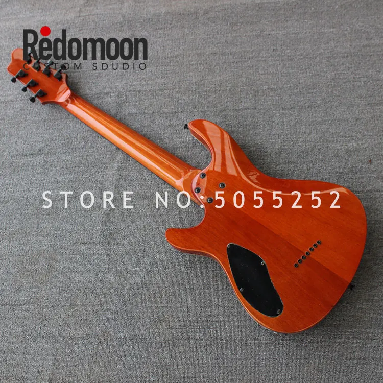 Mayones Гитары 7 струны электрогитары с гриф из красного дерева верхом из обожжённого Клёна с музыкальный инструмент магазин