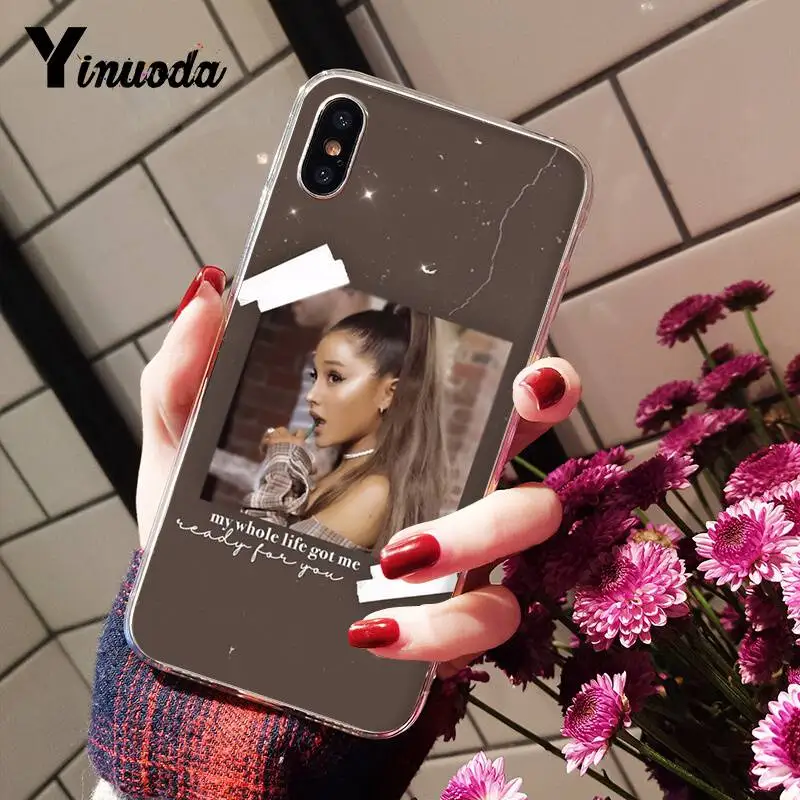 Yinuoda кольца Ариана Гранде ТПУ Мягкий силиконовый чехол для телефона для iPhone 5 5Sx 6 7 7plus 8 8Plus X XS MAX XR Capa 11 11pro 11promax