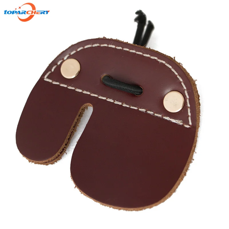 Стрельба из лука стрела охотничья стрельба обучение палец протектор с кожаным