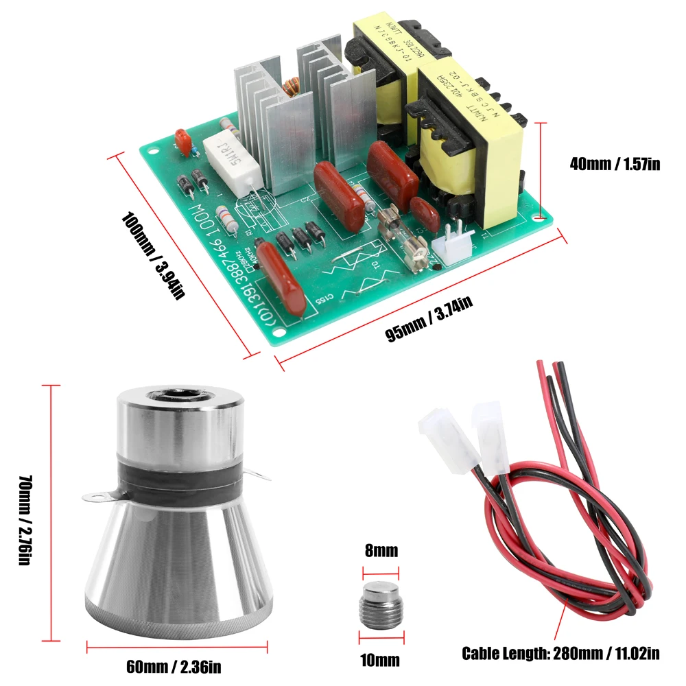 Высокопроизводительная 100 Вт промышленная ультразвуковая Чистящая