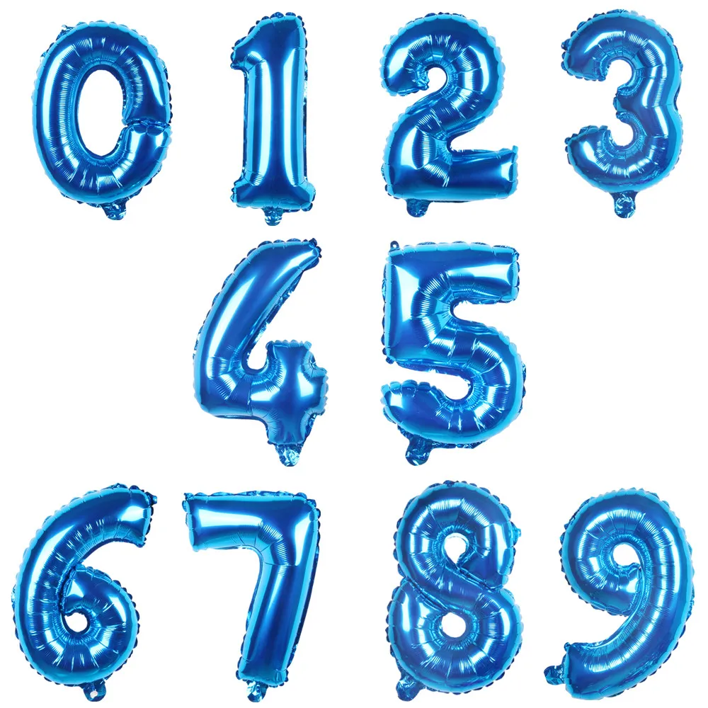 XXYYZZ Large Aluminum Foil Number Balloon 1 2 3 4 5 6 digit air balloons Evening Birthday day Party figure Star airballoon | Дом и сад