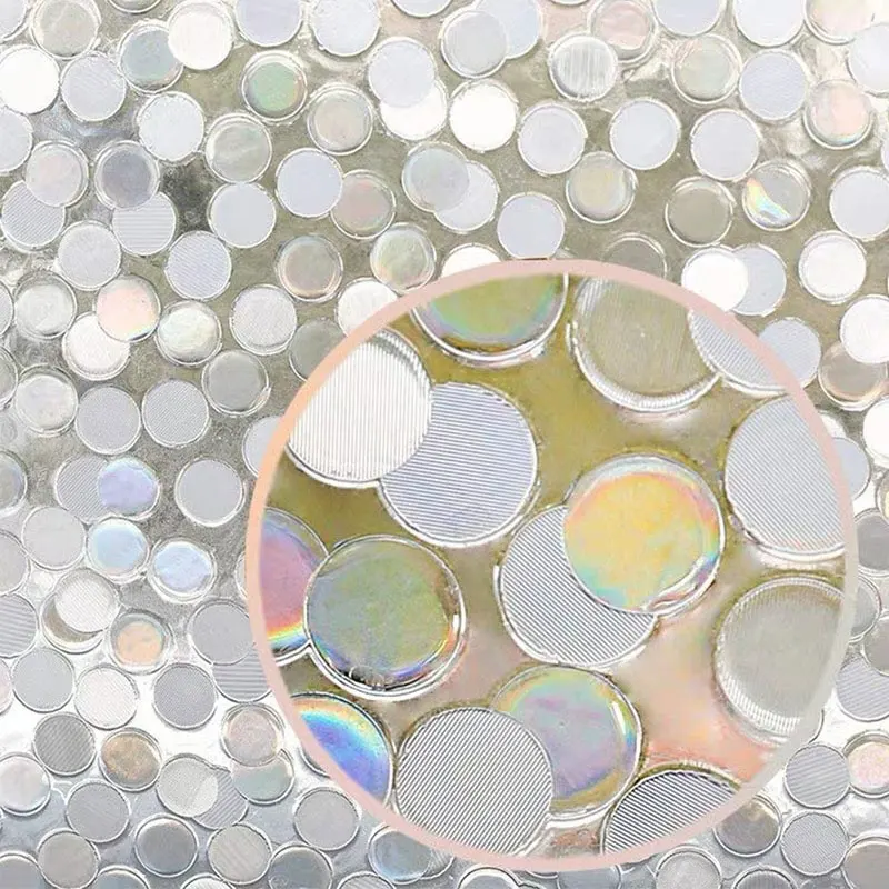 Stained Round window foil film 3D Static Cling toning bathroom window glass sticker furniture PVC film Decorative vinyl 60*500cm