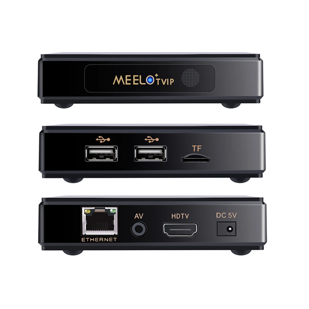 Meelo ТВ ip lunix приемник MEELO Amlogic S805 четырехъядерный Смарт ТВ приставка поддержка веб-портала H.265 Stalker wifi 2,4G