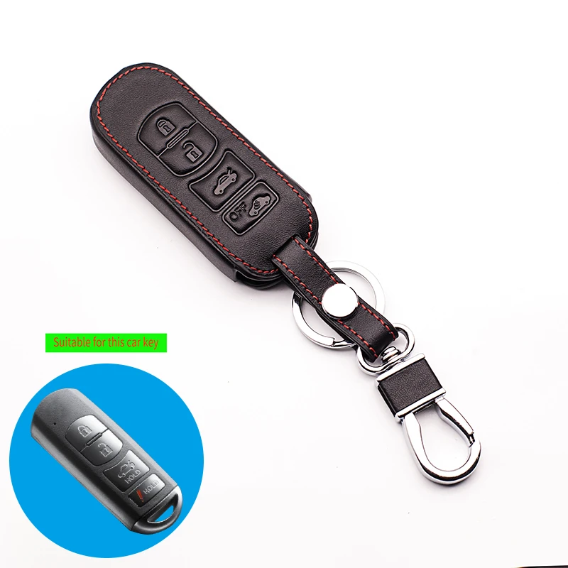 Кожаный чехол для автомобильного ключа MAZDA 3/6/Φ Miata (2009 2012) Φ/Φ (2010 оболочка Fob|car key case