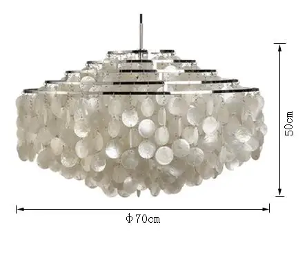 Люстры светодиодные FUMAT диаметр 70 см высота 50 3 шт. E27 220 240 В|shell chandelier|chandelier