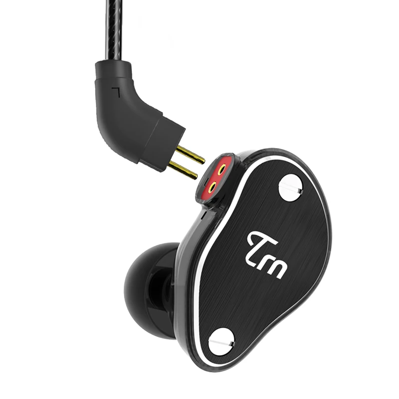 Гибридные металлические наушники вкладыши TRN V60 1BA с 2DD Hi Fi монитор спортивные для