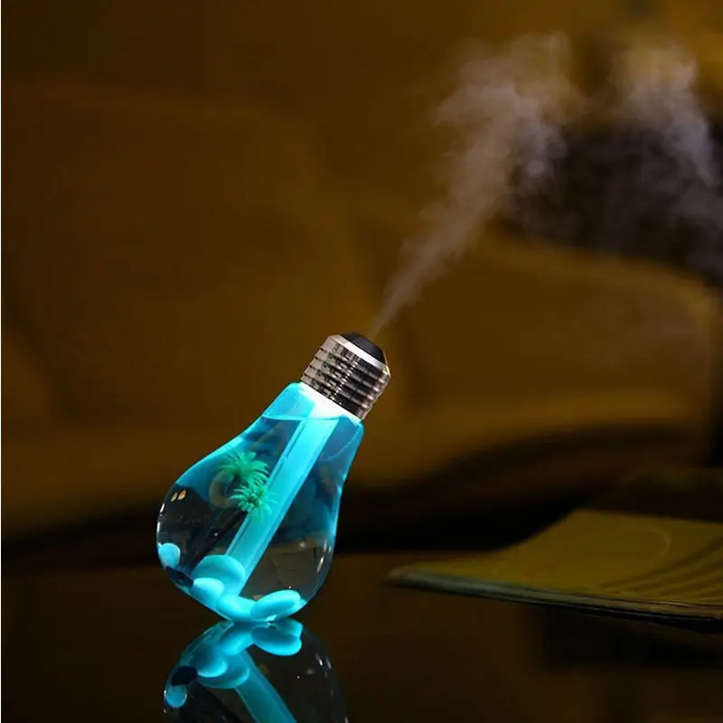Портативный Новый USB LED мини-лампочки увлажнитель воздуха очиститель