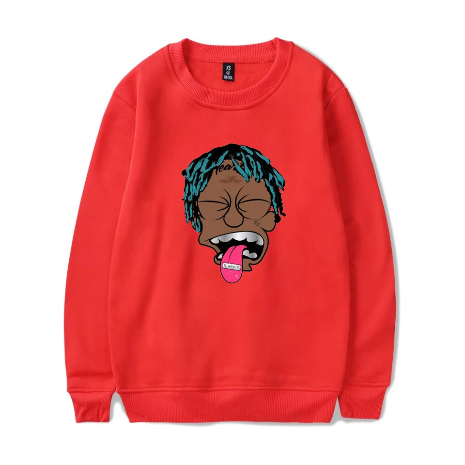 Женская/мужская Толстовка LIL UZI VERT Повседневная Уличная одежда в стиле хип хоп с