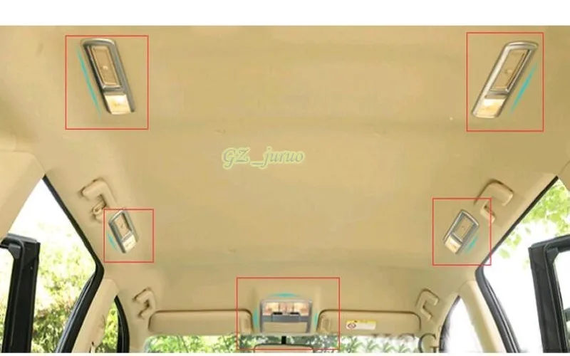 ABS матовая передняя + задсветильник лампа для чтения обшивка 5 шт. Toyota Highlander 2015