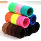 10 шт., флуоресцентные резинки для волос конфетных цветов, эластичные резинки для фиксации хвостиков для девочек, Женские аксессуары для волос, повязка на голову