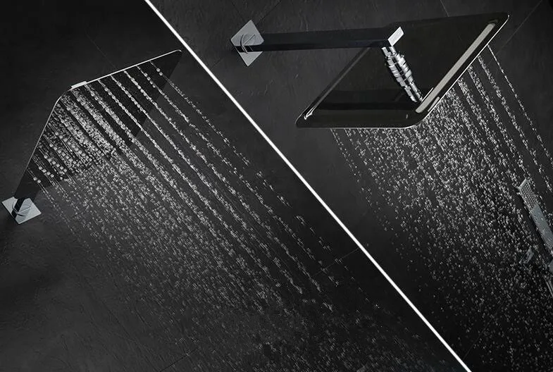 8&quot10&quot 12&quot Stainless steel Square rainfall shower in-wall mounted concealed set 6040 | Обустройство дома