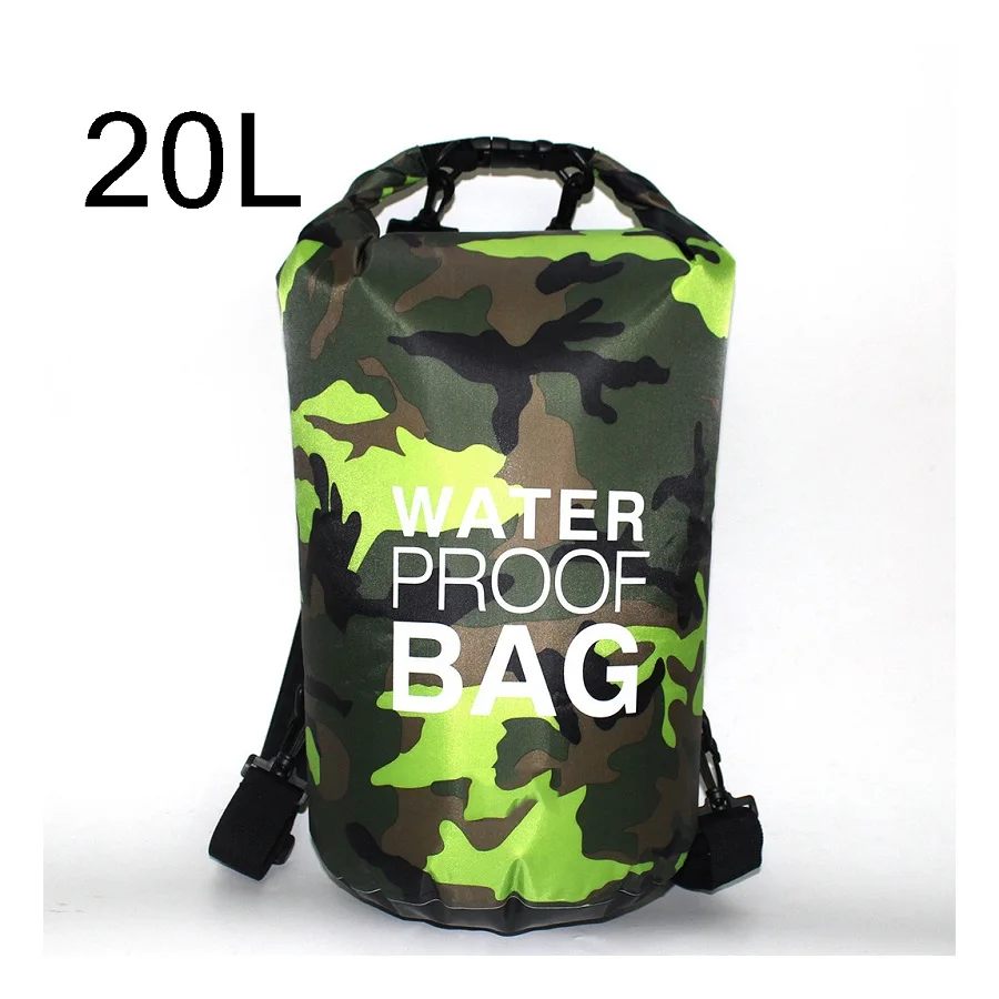 2L/5L/10L/20L открытый сухой водонепроницаемый мешок сухой мешок водонепроницаемый плавающий сухой шестерни сумки для лодок Рыбалка рафтинг плавание - Цвет: green - 20L