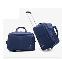 oxford men travel luggage bag women travel rolling suitcase bags on wheels travel trolley bags business trolley wheeled bags