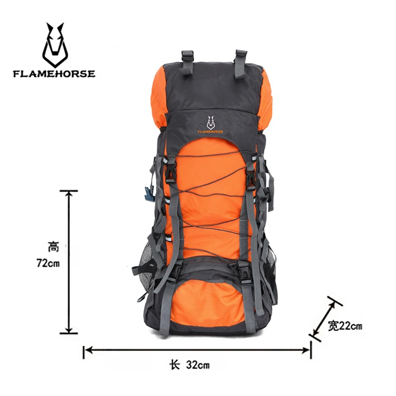 FLAME HORSE 60L Новая мужская водонепроницаемая сумка Оксфорд для занятий спортом на